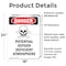 Signmission Potential Oxygen Deficient, 18 in W x Rectangle, Vinyl Decal OS-2PACK-DS-D-1824-V-1808 - alternate 5